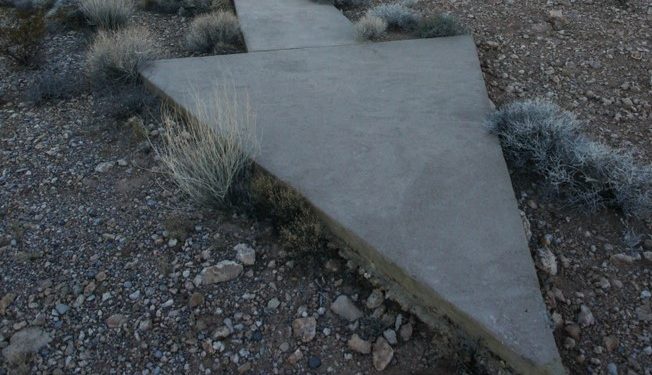 Why there are giant concrete arrows stretching from through the USA